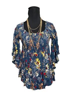 Angie Multicolor Floral Blouse